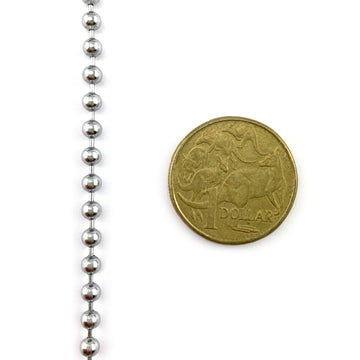 Ball Chain in Chrome size 3.5mm x 50m Melbourne Australia