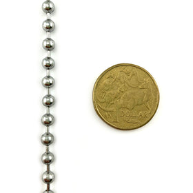 Ball Chain in Chrome size 4.5mm x 250m, Melbourne Australia