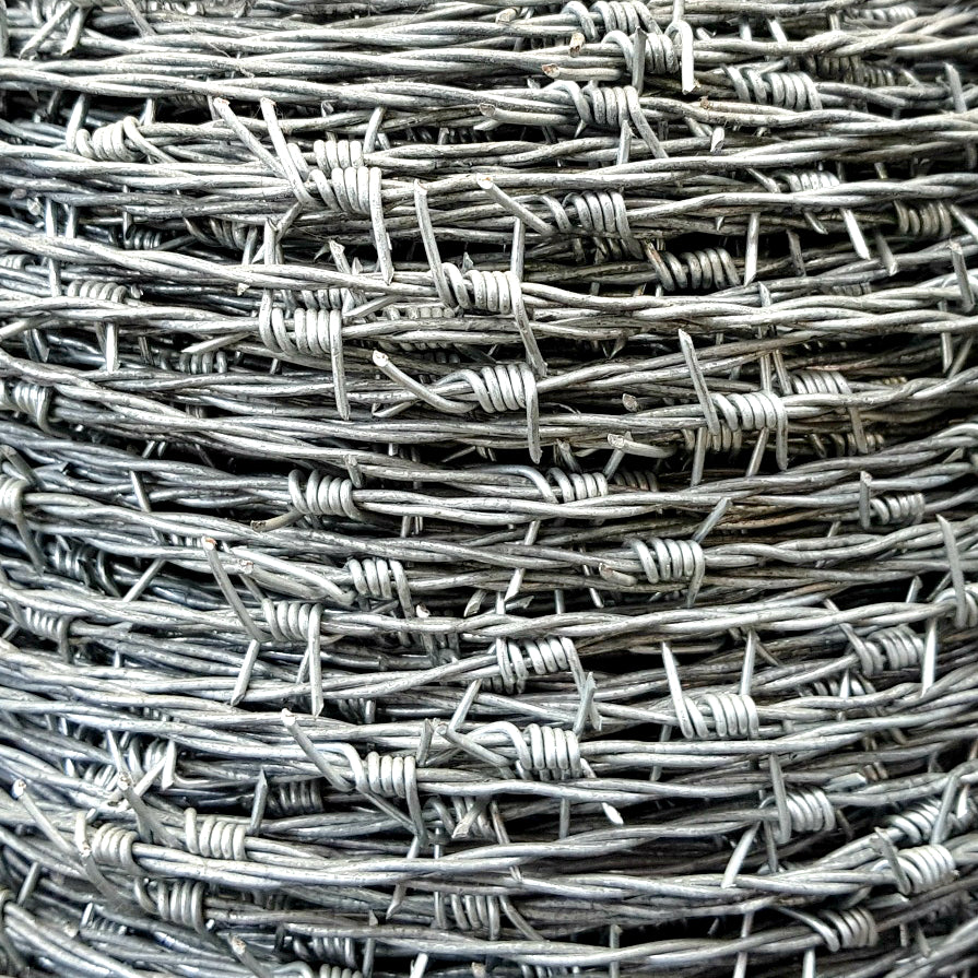 Barb Wire Galvanised size 1.6mm wire x 500 metres - Australia