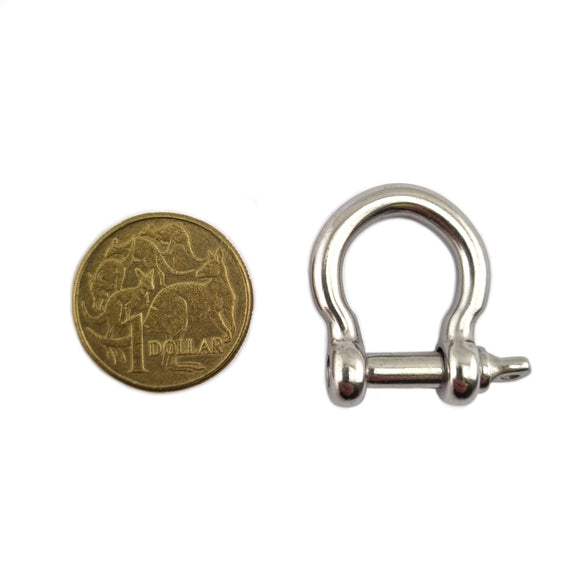 5mm Bow Shackle in Stainless Steel. Shop balustrade chain.com.au