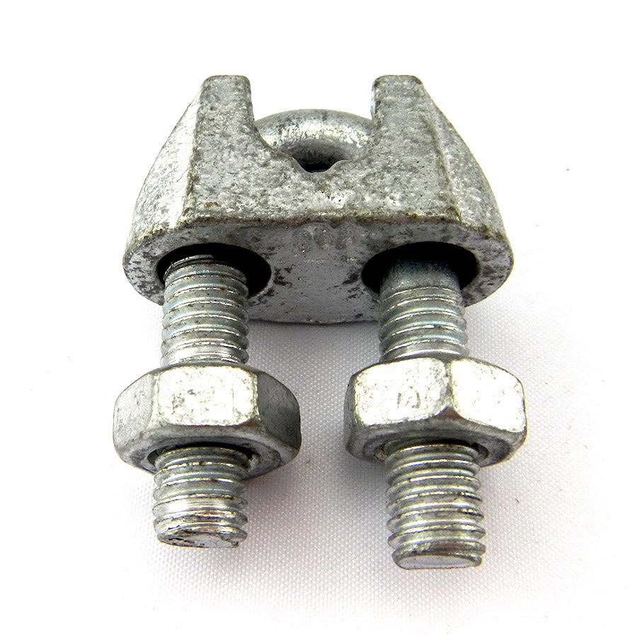 Galvanised cable clamps. Various sizes. Australia wide delivery. Chain.com.au