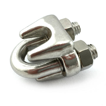 Cable clamp in stainless steel type 316. Australia wide delivery
