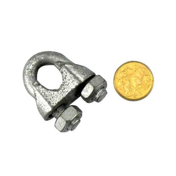 Cable Clamp Galvanised size 12mm. Australia wide delivery.