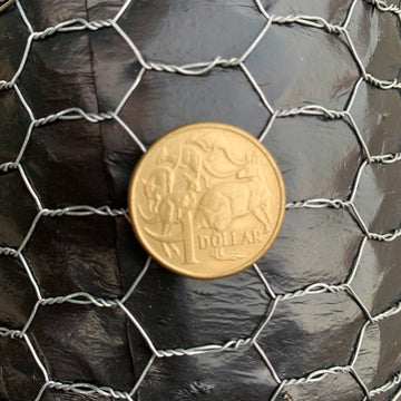 Chicken Wire (or Aviary Mesh) - 12.5mm Opening x 1200mm High x 30 Metre Roll. Australia.
