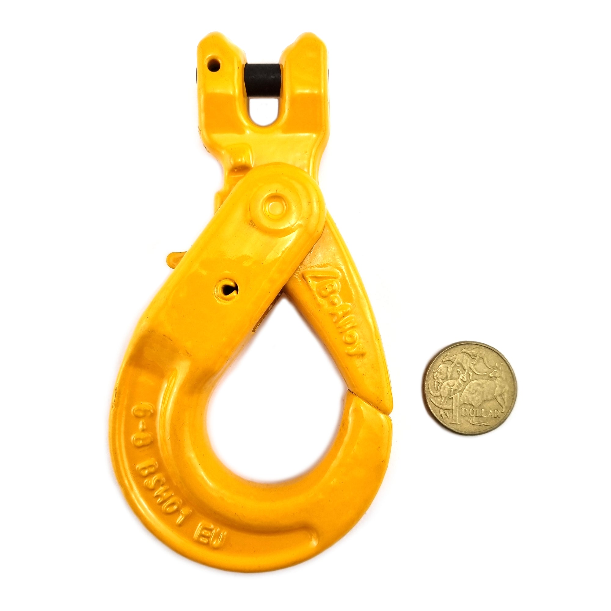 6mm Clevis self locking hook, grade T(80) with 1.2 tonne rating. Shop hardware, lifting, rigging, load restraint equipment online chain.com.au