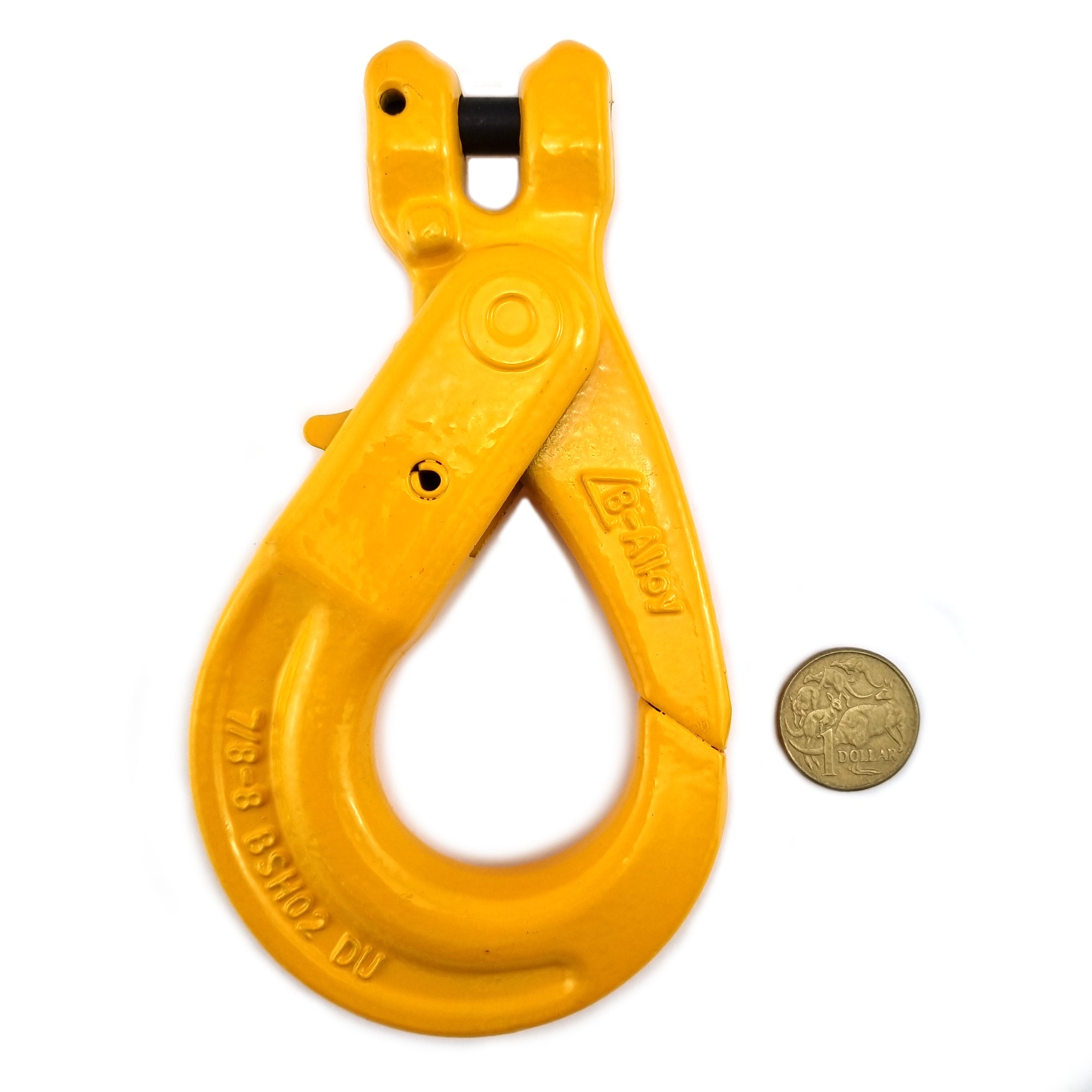 8mm Clevis self locking hook, grade T(80) with 2 tonne rating. Shop chain.com.au