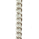 Curb Jewellery Chain, Silver Plated, size C100. Australia wide delivery.