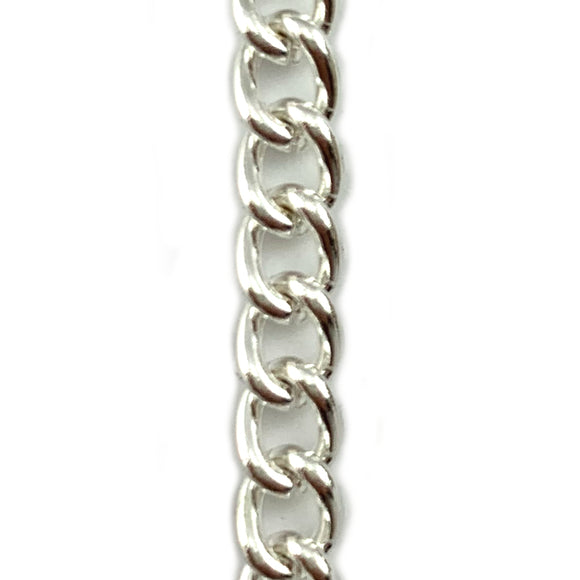 Curb Jewellery Chain in Silver Plated finish, size C120. Melbourne, Australia
