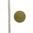Curb Jewellery Chain in Silver Plated finish, size C120. Melbourne, Australia