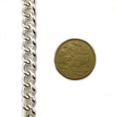 Curb Jewellery Chain - Silver Plated - Size C220. Melbourne, Australia.