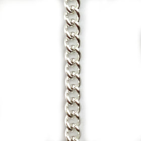 Curb Jewellery Chain,  Silver Plated, size C80. Melbourne Australia.