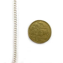 Curb Jewellery Chain,  Silver Plated, size C80. Melbourne Australia.