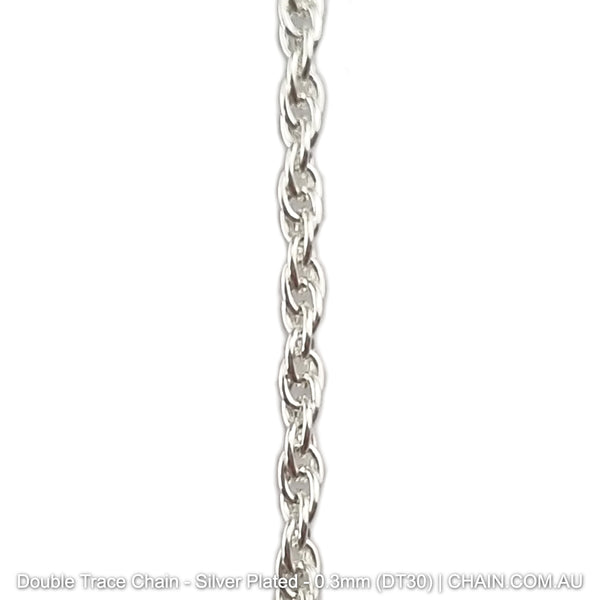 Double Trace Chain Silver Plated x 25m. Jewellery Chain Australia ...