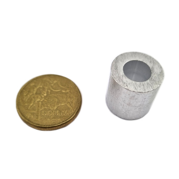 8mm aluminium end stop. Also known as swage stop or ferrule stop. Shop balustrade chain.com.au