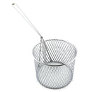 Deep Fryer Baskets. Round deep fryer basket, size medium with chrome finish. Melbourne Australia.