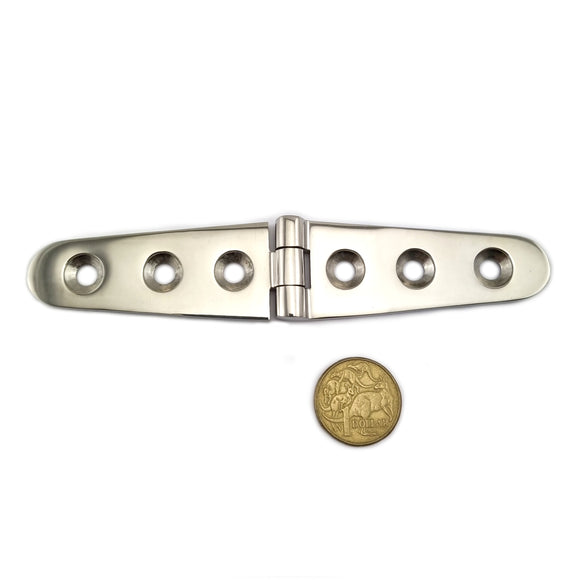 Flat Hinge, Stainless Steel, size: 152mm x 30mm. Shop hardware chain.com.au