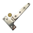 Flat T Hinge in type 316 marine grade stainless steel, size 98mm x 195mm. Shop hardware chain.com.au