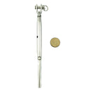 Stainless Steel Jaw Swage Turnbuckle - 8mm x 3mm. Melbourne Australia