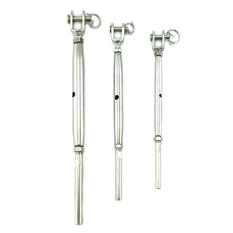 Stainless Steel Jaw Swage Turnbuckles 5mm, 6mm, 8mm. Melbourne Australia.