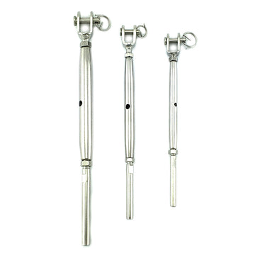 Stainless Steel Jaw Swage Turnbuckles 5mm, 6mm, 8mm. Melbourne Australia.
