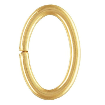 Jump Ring - Oval - Gold Plated - 10mm x 1.5mm - Qty 100. Melbourne