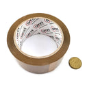 Bulk buy general sticky tape in a box of 12, roll size: 50mm wide x 75m roll.