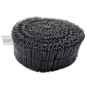 black loop ties, (also known as bag ties and rod ties) size 175mm long on a roll, qty 2,000. Australia.