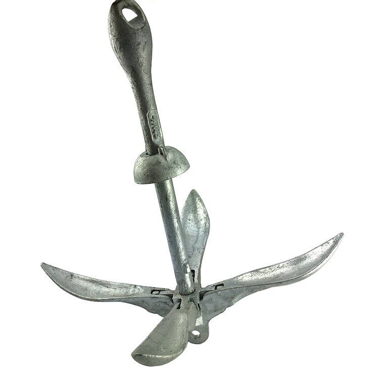 Marine anchor - folding anchor 'Type A', hot dipped galvanised, weight: 4kg. Melbourne Australia.