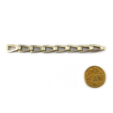 Decorative mirror chain, nickel plated. Chain by the metre or 25-metre reel. Australia wide shipping + Melbourne click & collect.