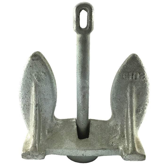 Marine navy anchor, hot dipped galvanised, 5 pounds (2.2kg). Melbourne, Australia
