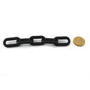 Black plastic chain size 6mm, order chain by the metre. Melbourne, Australia.