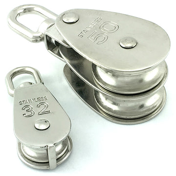 Pully range in marine grade type 316 stainless steel. Melbourne Australia. 