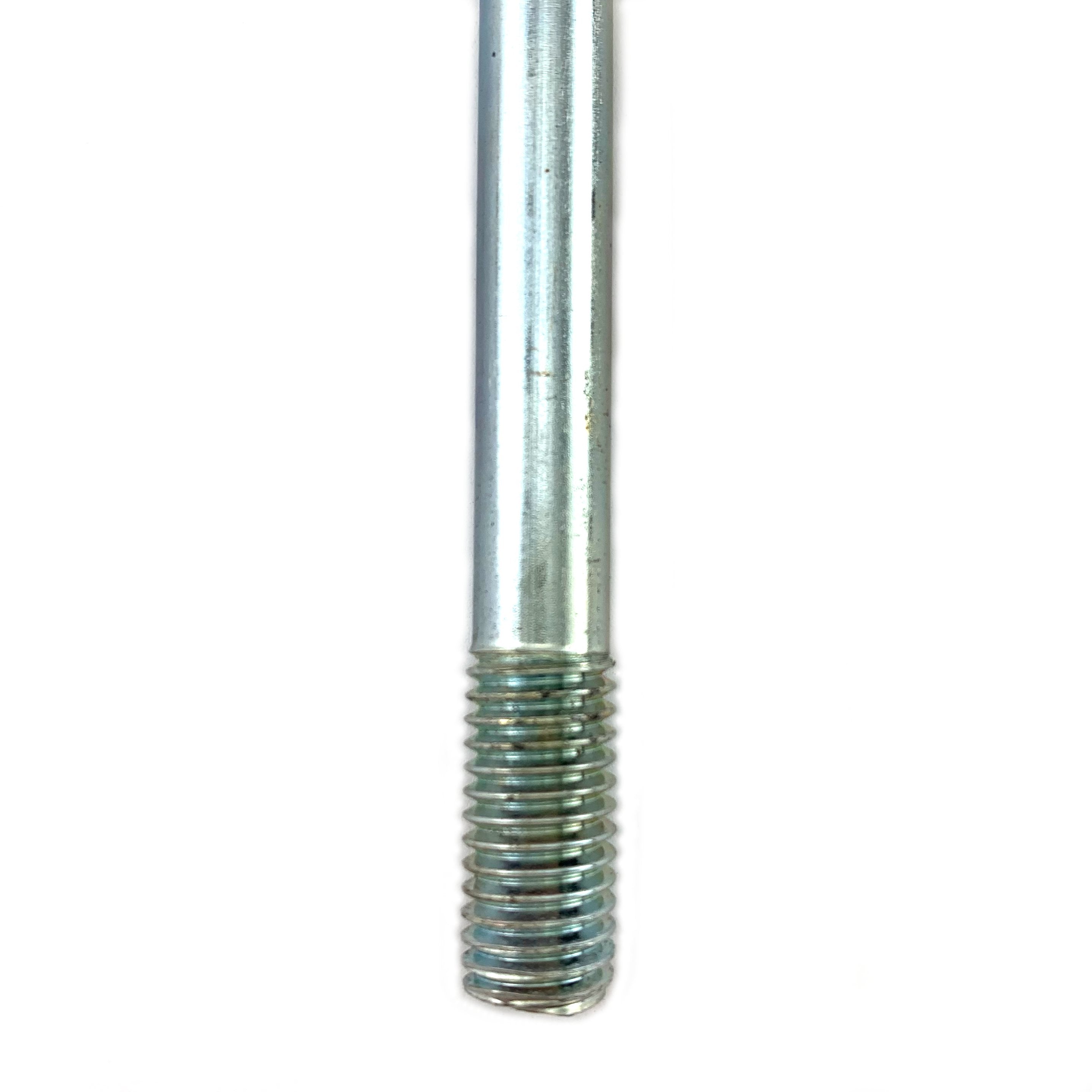 Threaded rod, zinc plated, 10mm thread, 9mm wire. Includes 2 nuts. Melbourne, Australia.