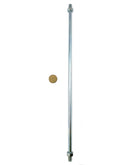 Zinc plated threaded rod, 10mm thread, 9mm wire. Includes 2 nuts. Melbourne, Australia.