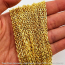 Hammered Trace Chain in a Gold Plated Finish. Size: 0.7mm, T70H. Jewellery Chain, Australia wide shipping. Shop chain.com.au