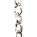 Trace Chain in a Silver Plated Finish. Size: 1.0mm, T100. Jewellery Chain, Australia wide shipping. Shop chain.com.au