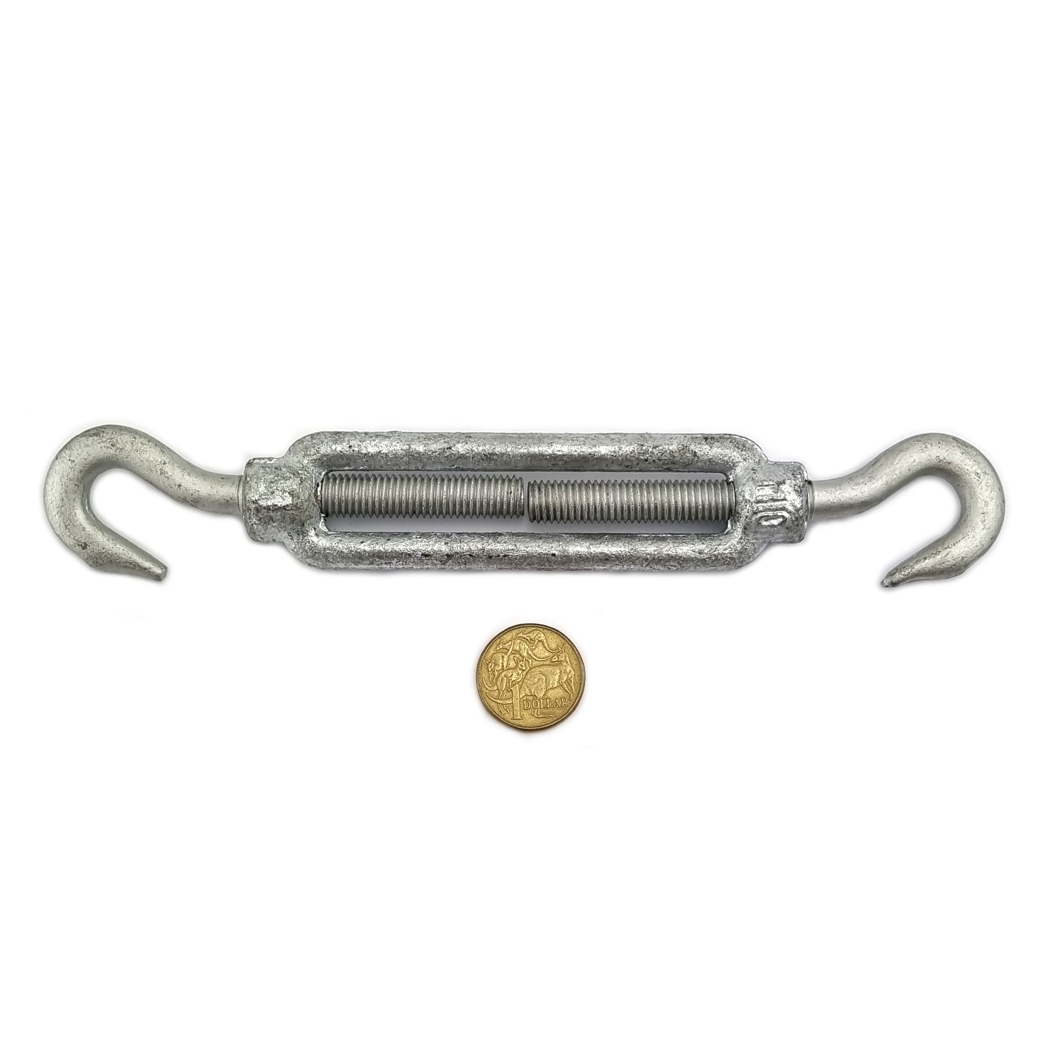 10mm Hook-hook galvanised turnbuckles. Shop hardware online chain.com.au