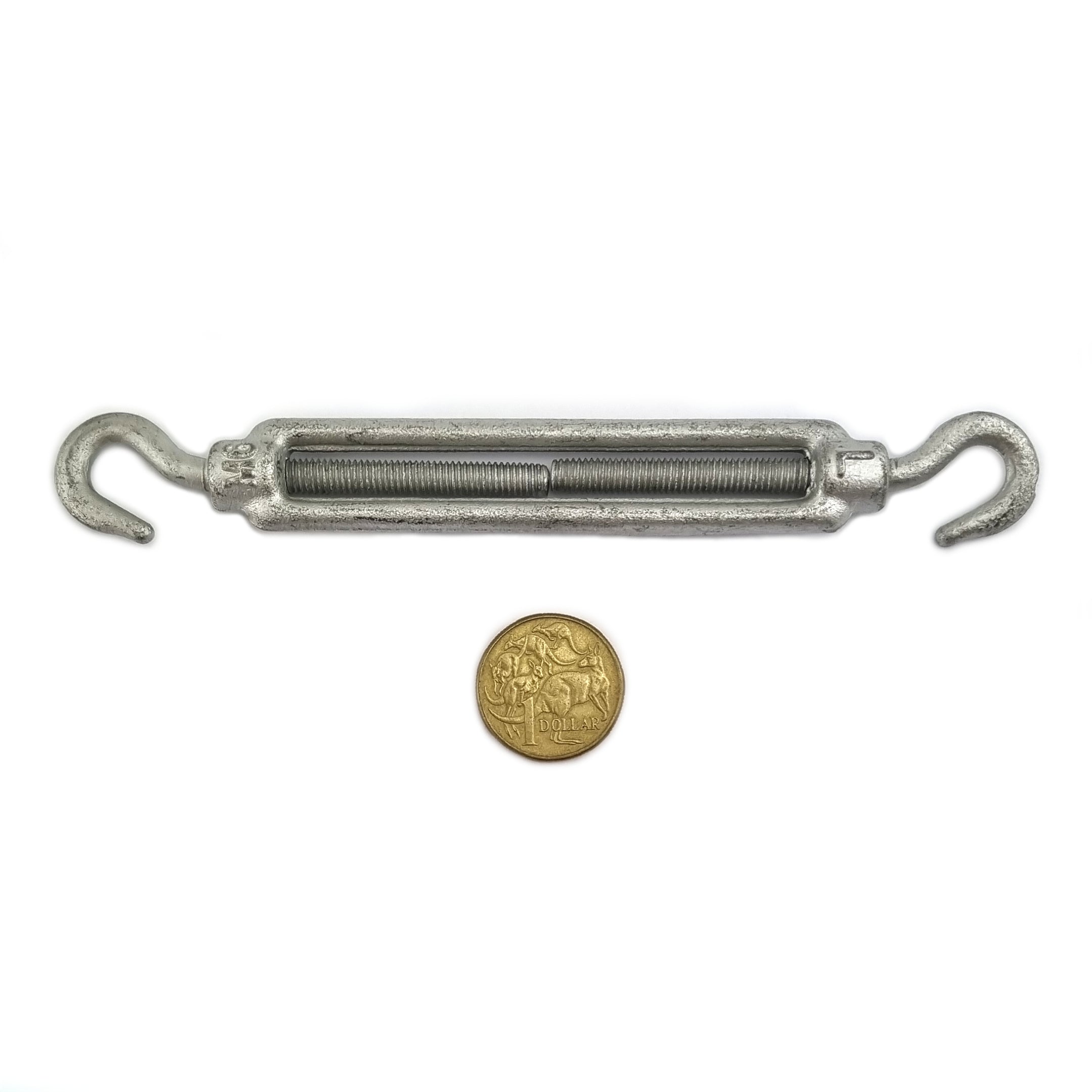 6mm Hook-hook turnbuckle in a galvanised finish. Shop hardware online chain.com.au