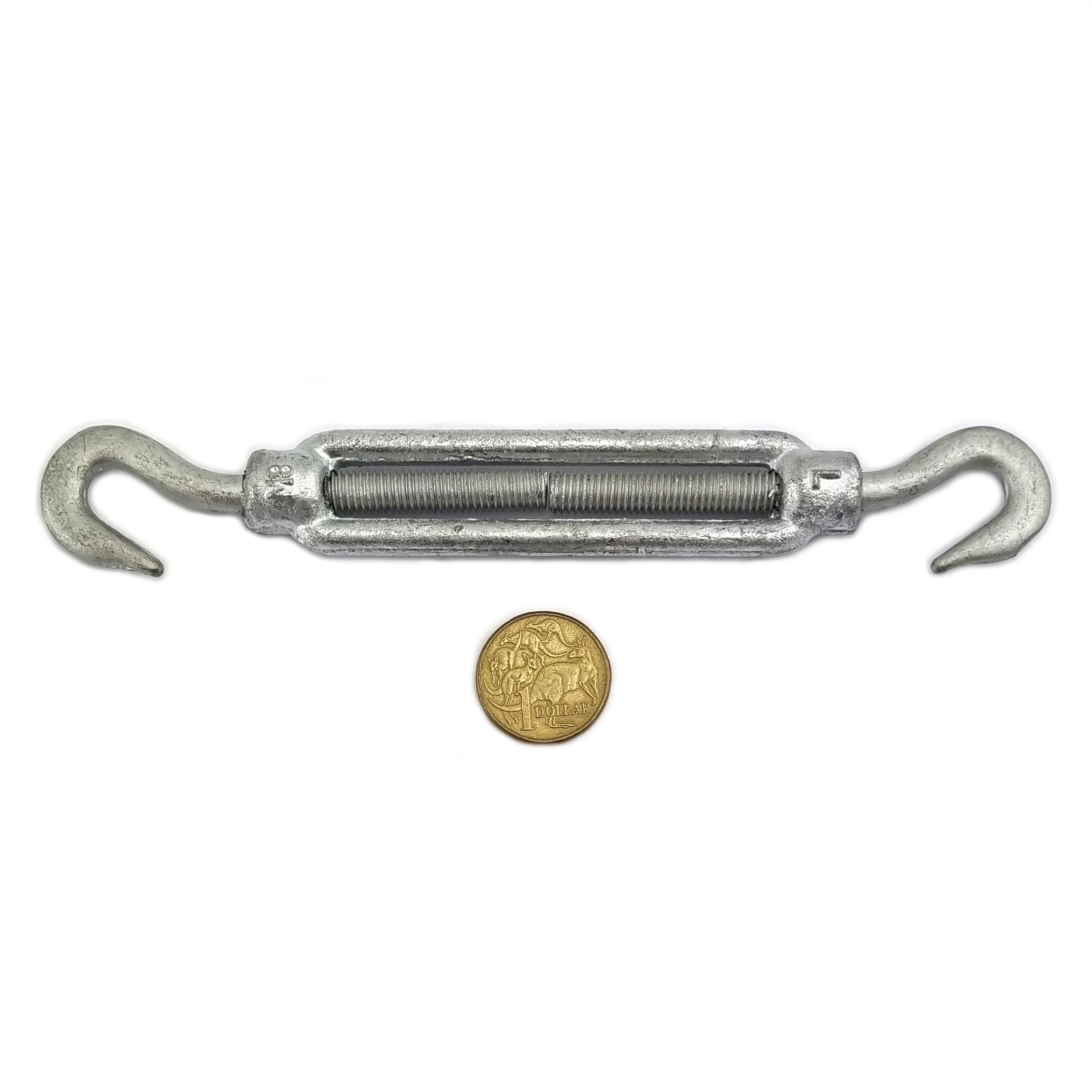 8mm Hook-hook galvanised turnbuckles. Shop hardware online chain.com.au