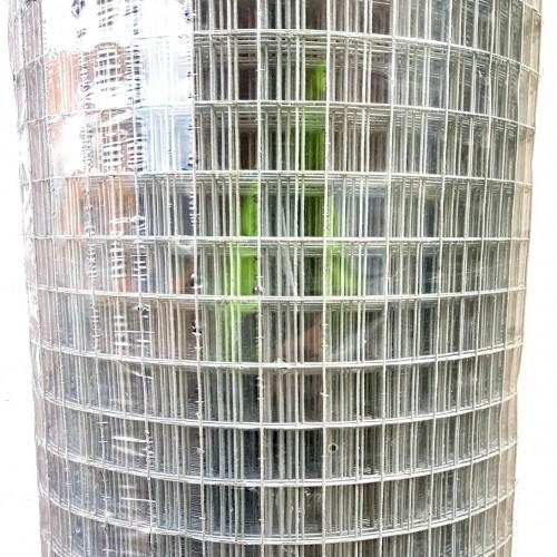 Galvanised welded wire mesh with 25mm square opening,1.25mm wire, 900mm high. Roll length 30 metres. Melbourne, Australia.