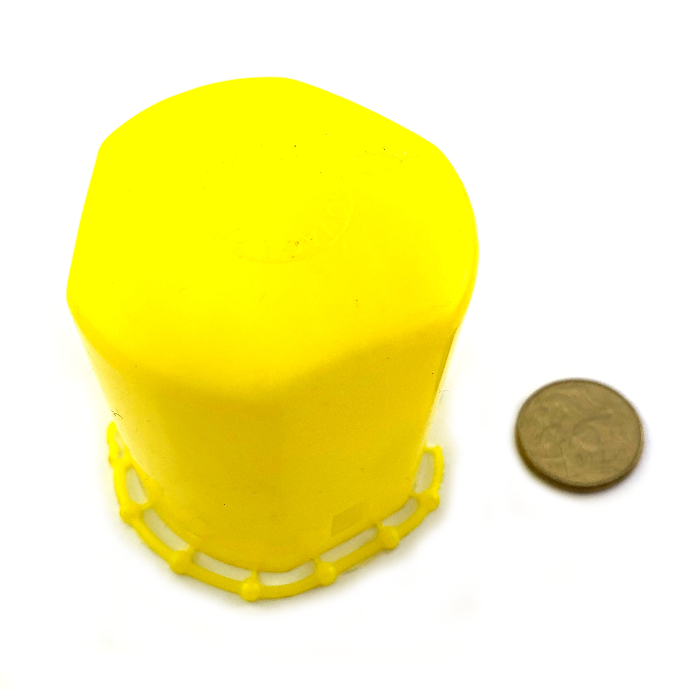 Plastic Yellow Safety Caps x 100. Australian Made. | Chain.com.au
